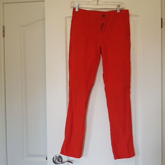3/$20 Gap woman 100% cotton pant orange size 0 - Picture 5 of 5